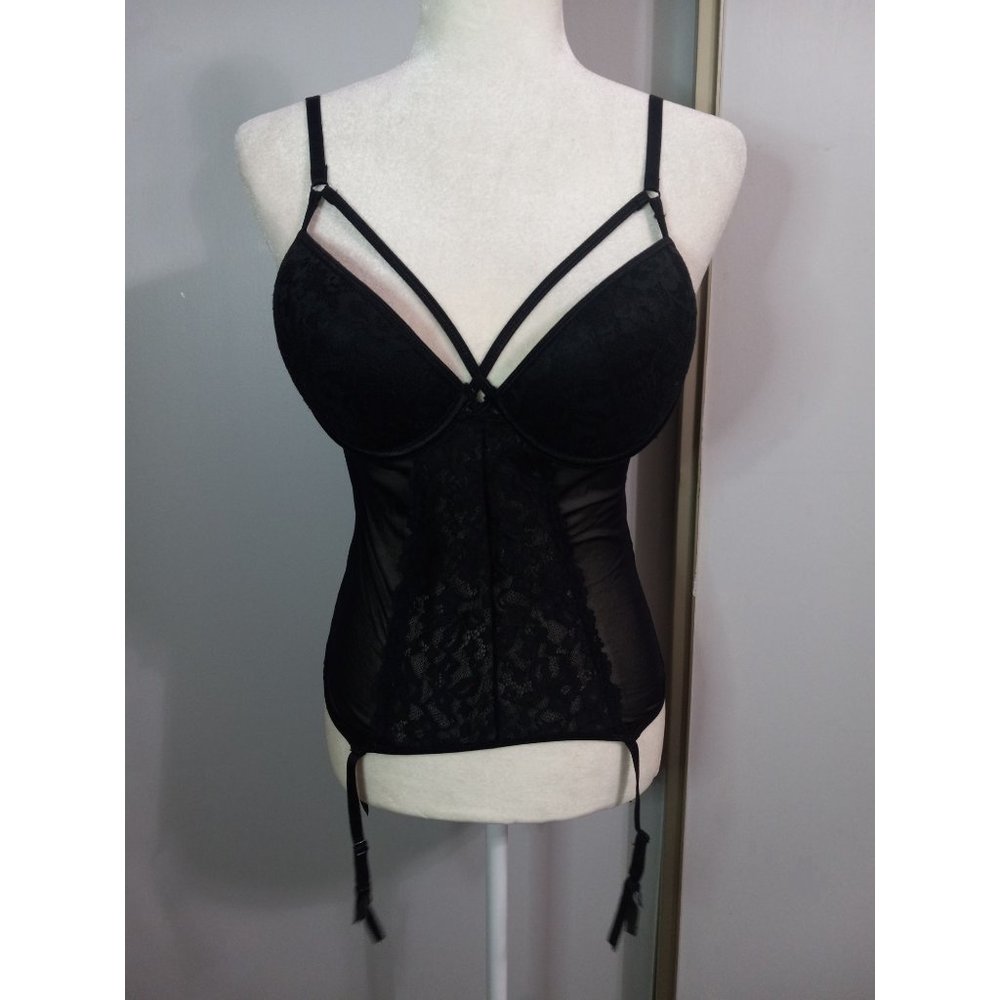Cassandra Intimates Black Large Sexy Lace Stretch Lingerie